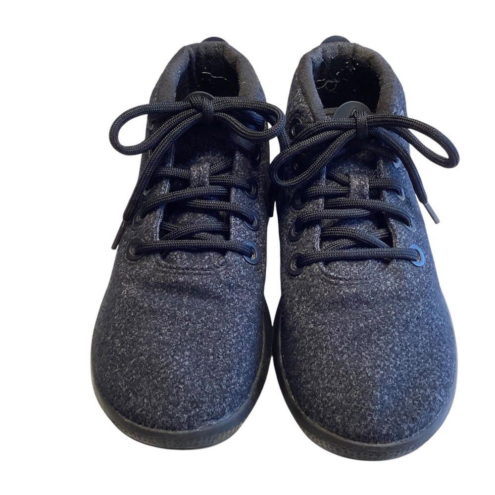 Allbirds Runner Up Mizzle Sneakers Women Sz 8 Black High Top Wool Travel EUC - Picture 4 of 9